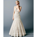 Sparkling Beaded Tulle Wedding Bridal Dress with Trumpet 2017